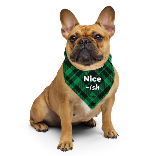 Nice-ish Classic Bandana - Green Plaid