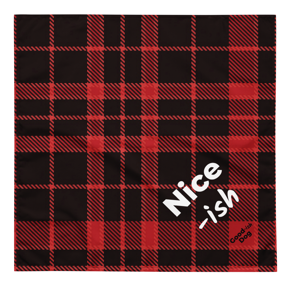 Nice-ish Classic Bandana - Red Plaid